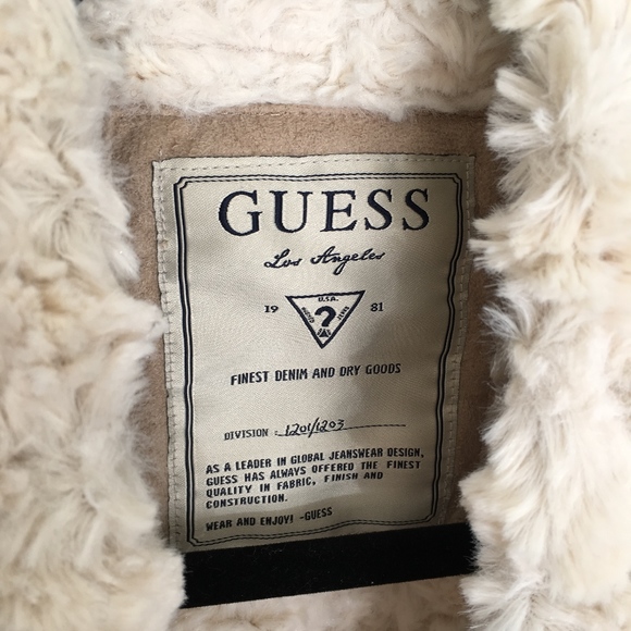 Guess Los Angeles Faux Fur Suede Winter Vest - Picture 6 of 8
